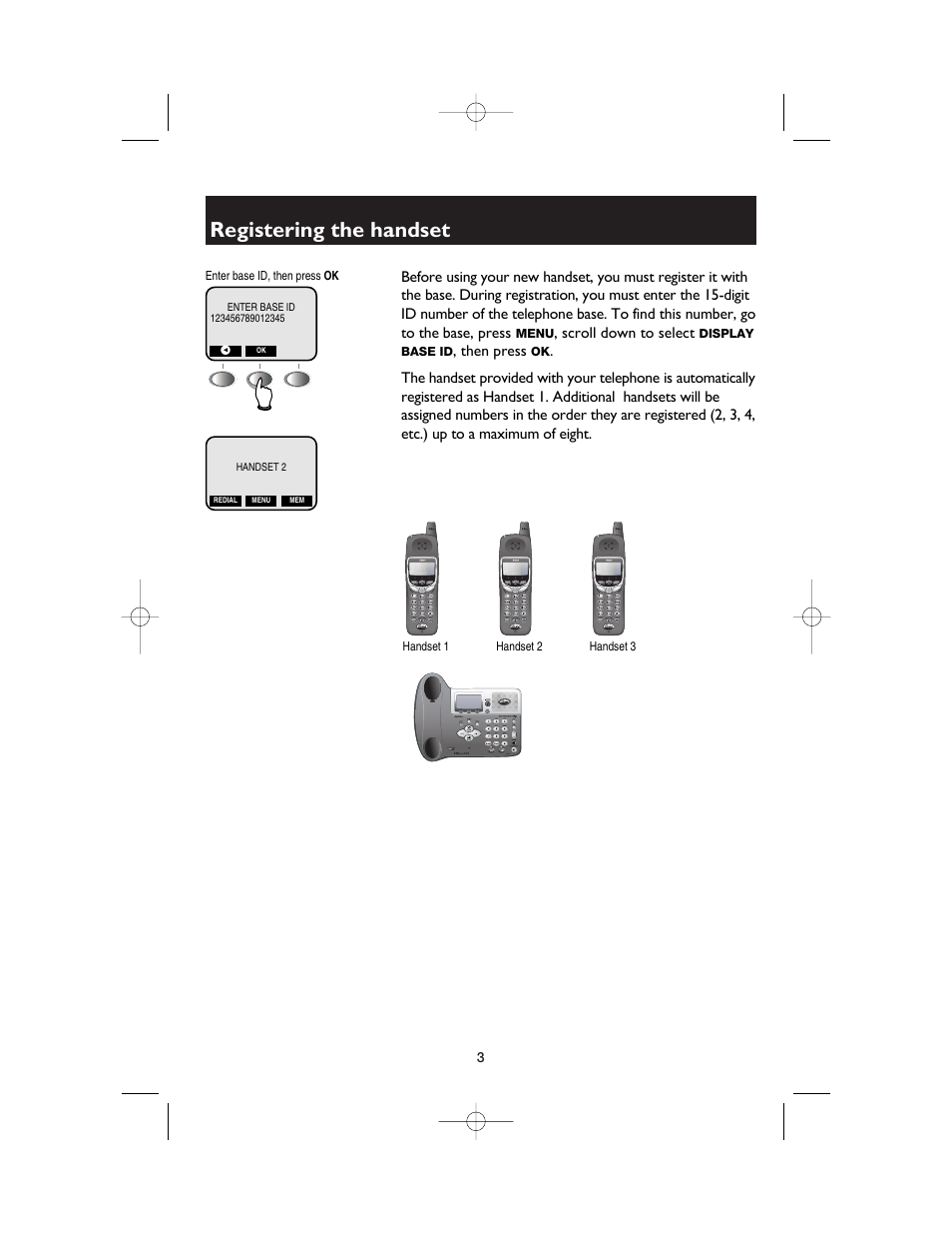 Registering the handset | AT&T E2562 User Manual | Page 56 / 61