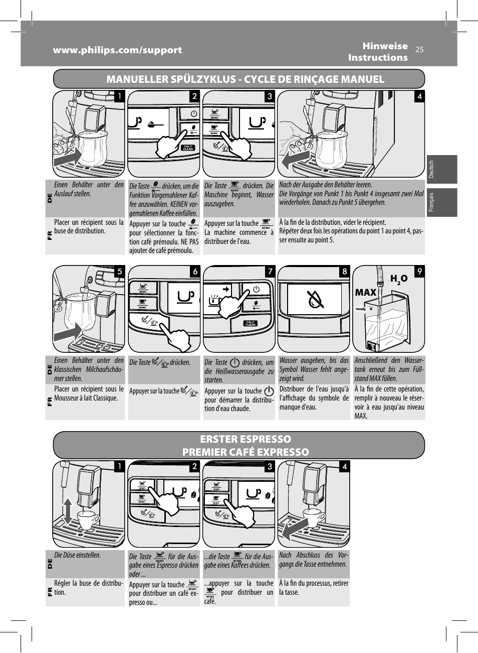 Philips Saeco Intelia Evo Machine espresso Super Automatique User Manual | Page 25 / 96