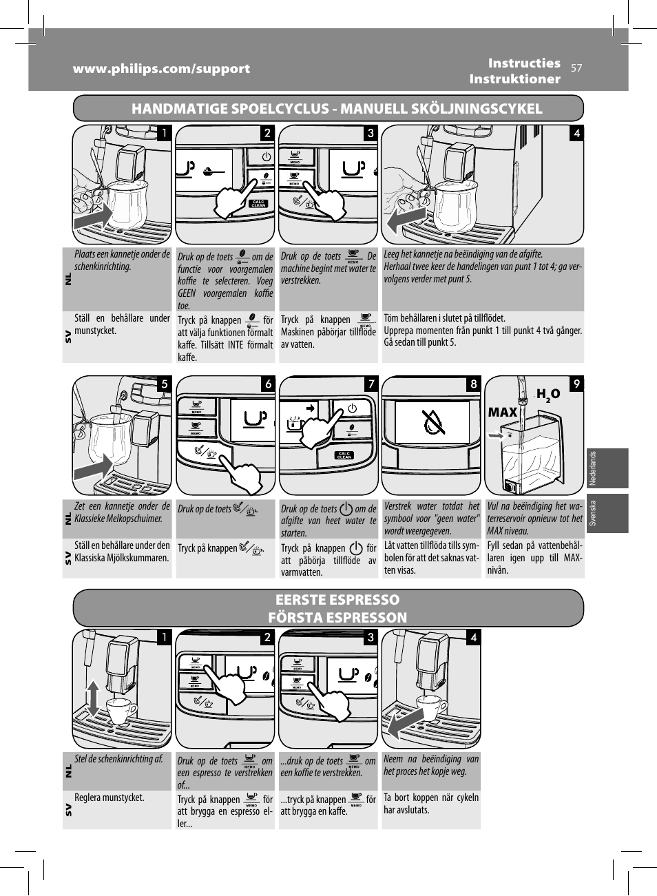 Philips Saeco Intelia Evo Machine espresso Super Automatique User Manual | Page 57 / 96
