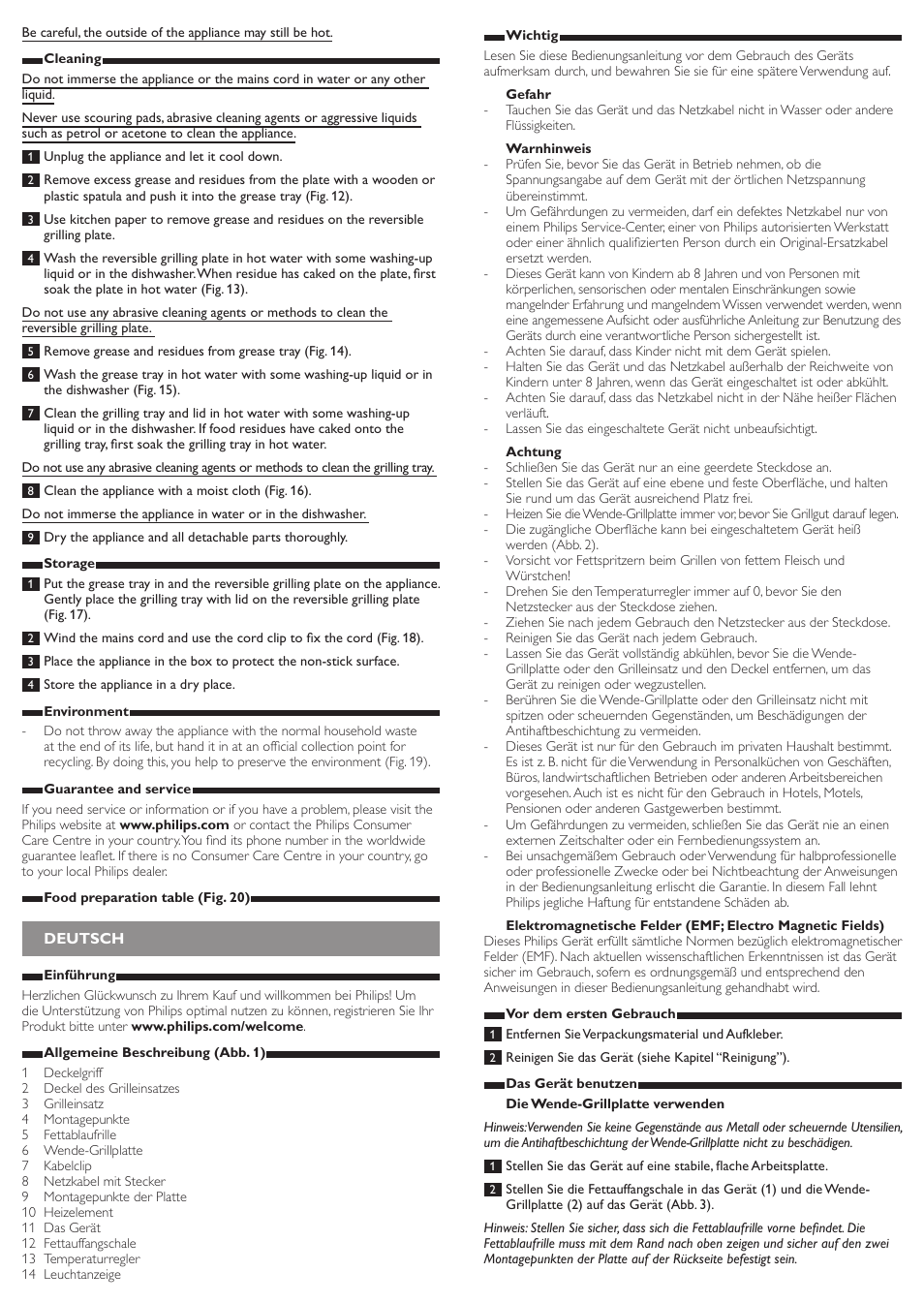 Philips Viva Collection Gril de table User Manual | Page 3 / 13