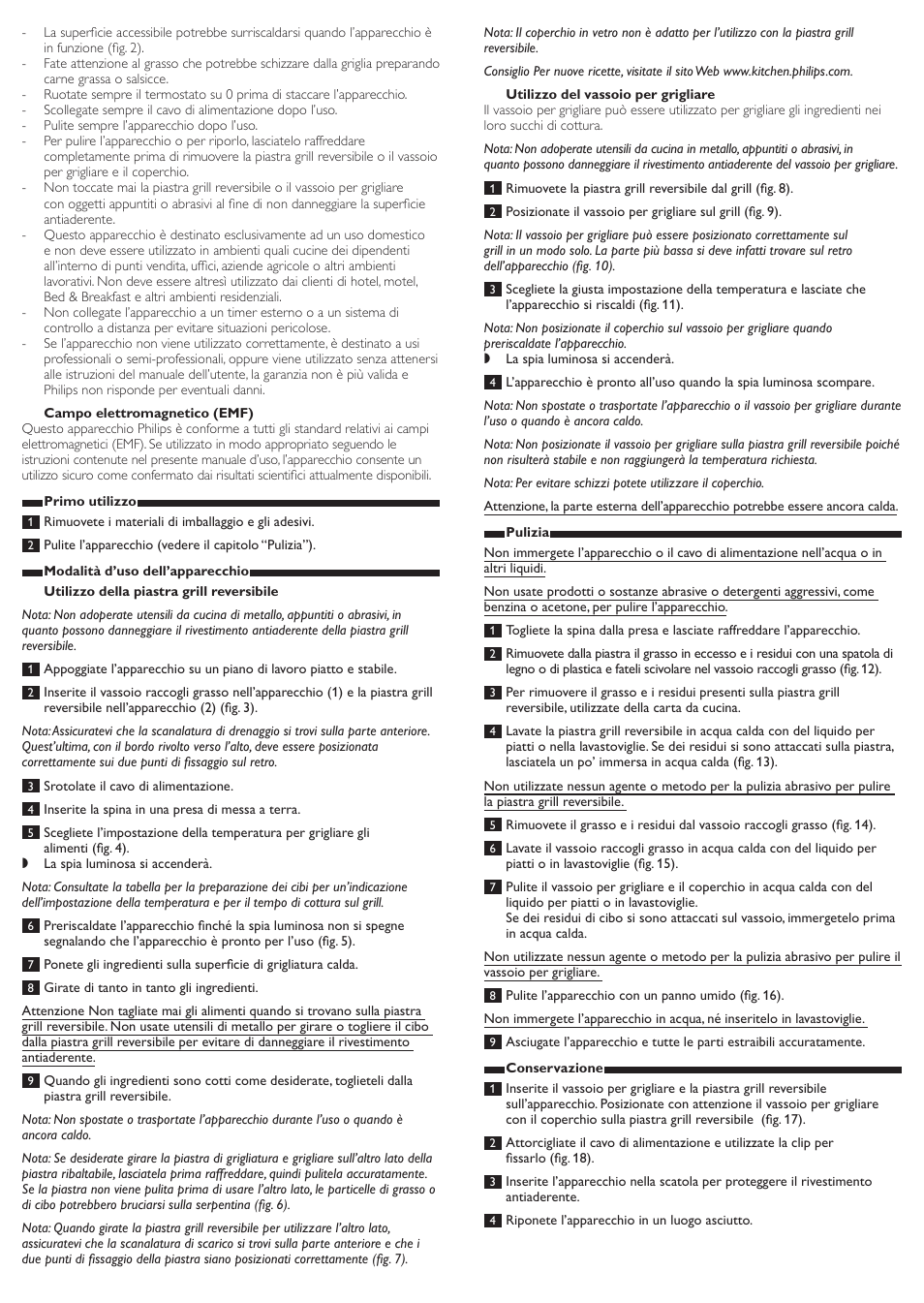 Philips Viva Collection Gril de table User Manual | Page 8 / 13