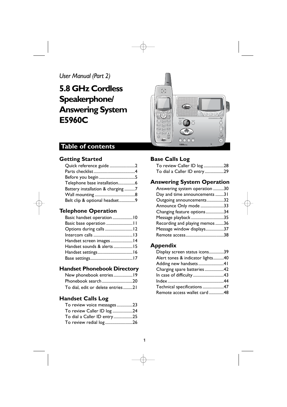 AT&T E5960C User Manual | Page 3 / 73
