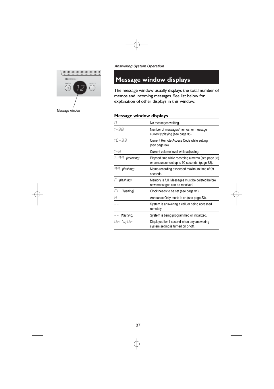 Message window displays | AT&T E5960C User Manual | Page 39 / 73