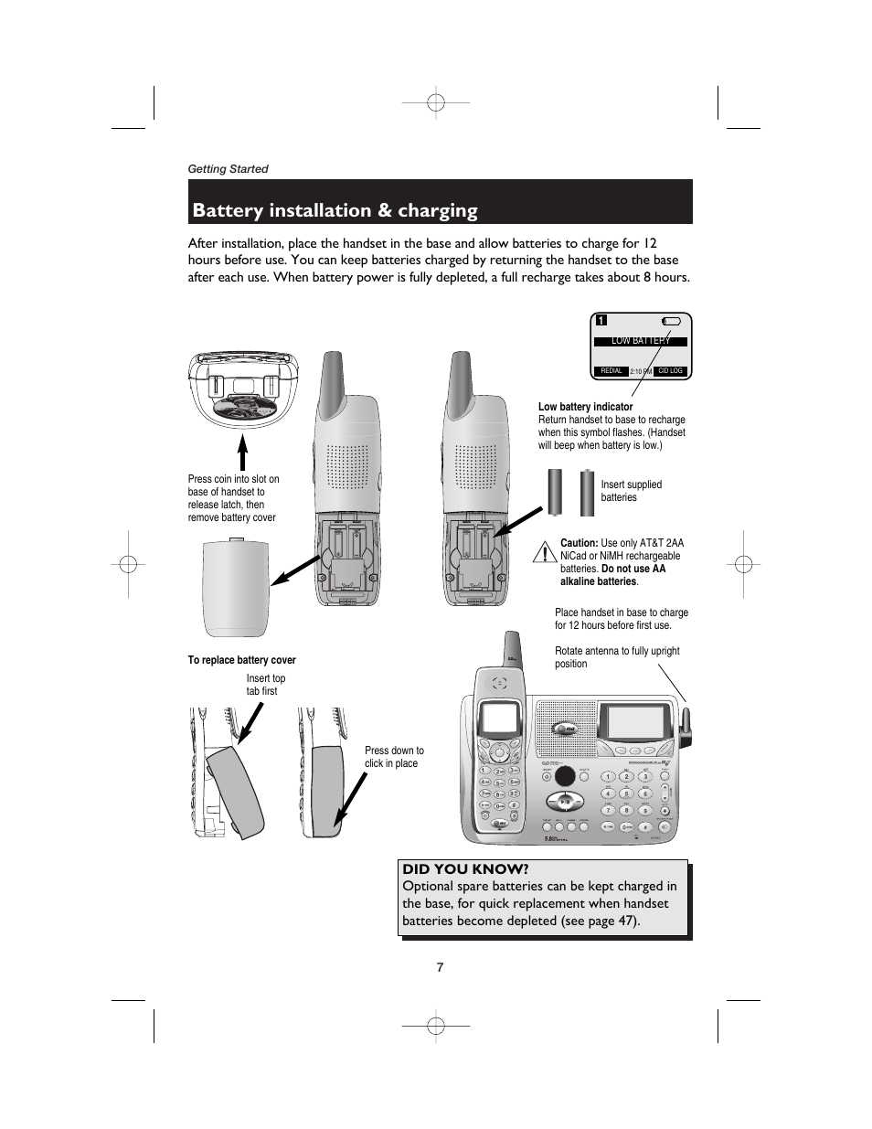 Battery installation & charging | AT&T E5900B User Manual | Page 9 / 77