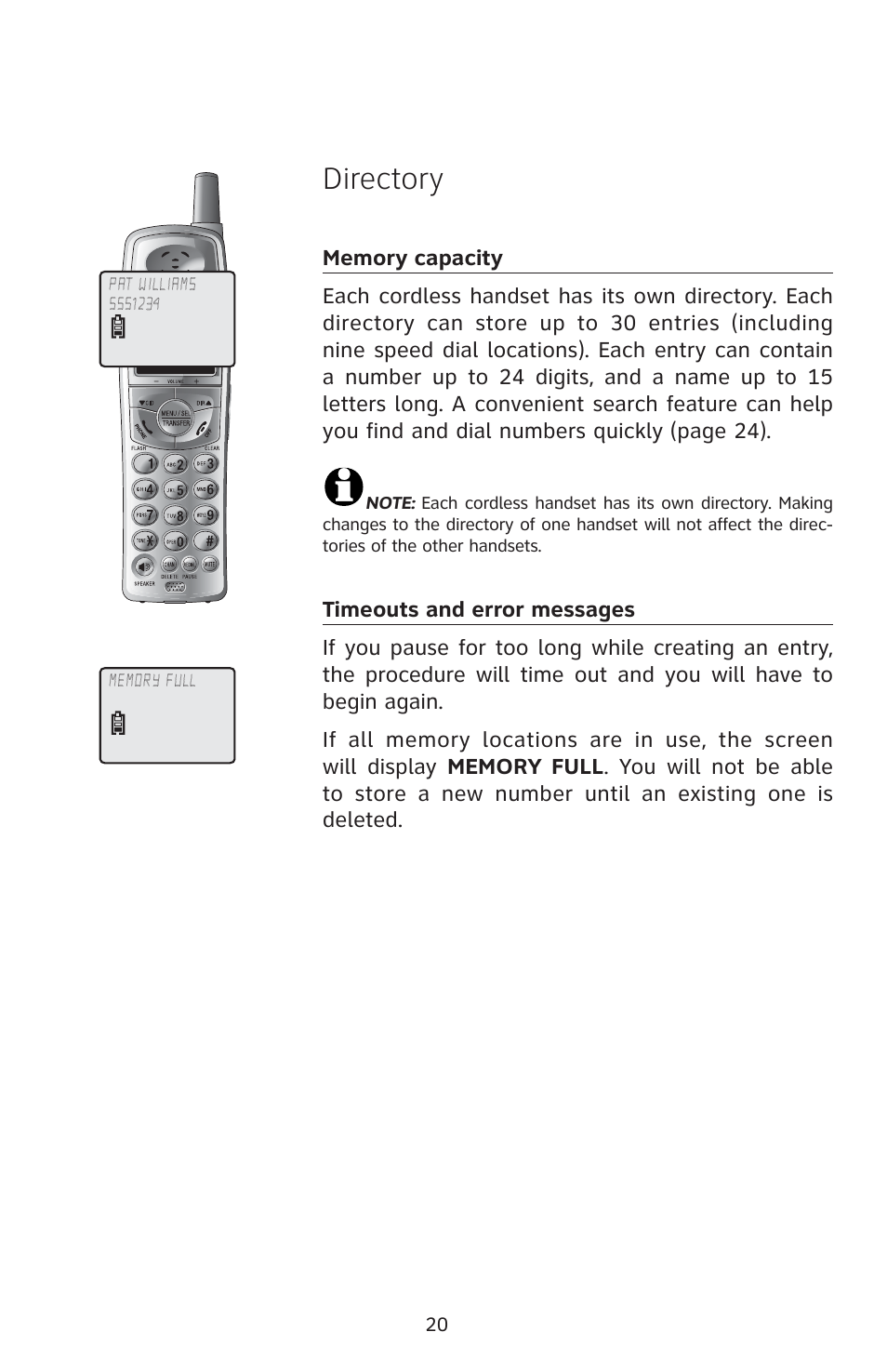 Directory | AT&T 91-001105-040-100 User Manual | Page 23 / 55
