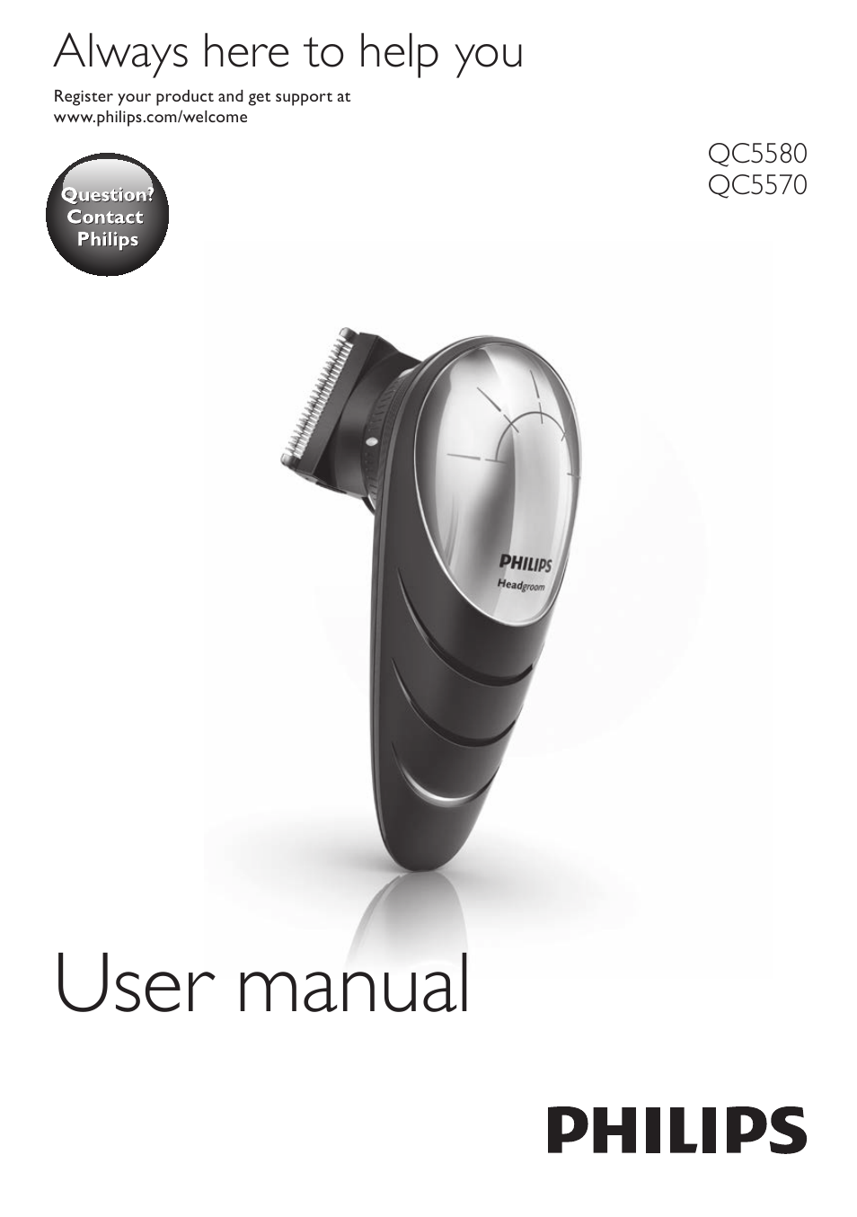 Philips Do-It-Yourself clipper Se tondre les cheveux soi-même User Manual | 150 pages