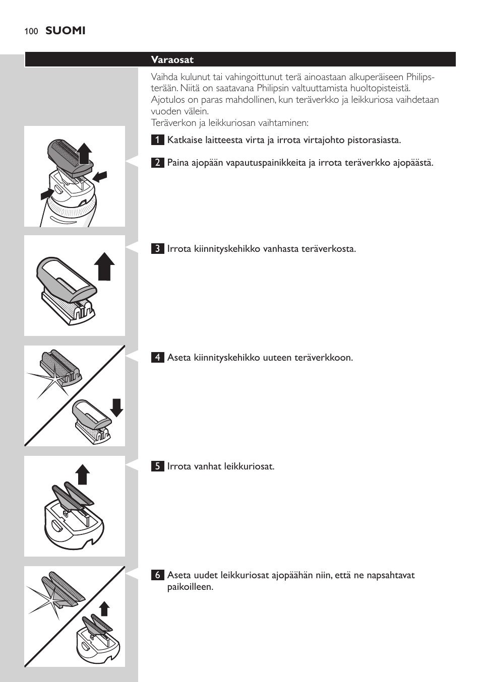 Philips Do-It-Yourself clipper Se tondre les cheveux soi-même User Manual | Page 100 / 150