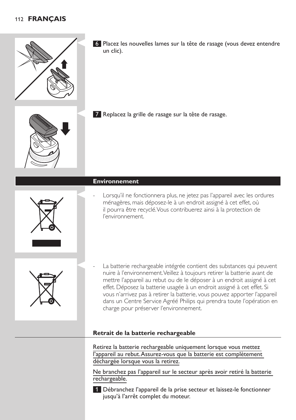 Philips Do-It-Yourself clipper Se tondre les cheveux soi-même User Manual | Page 112 / 150