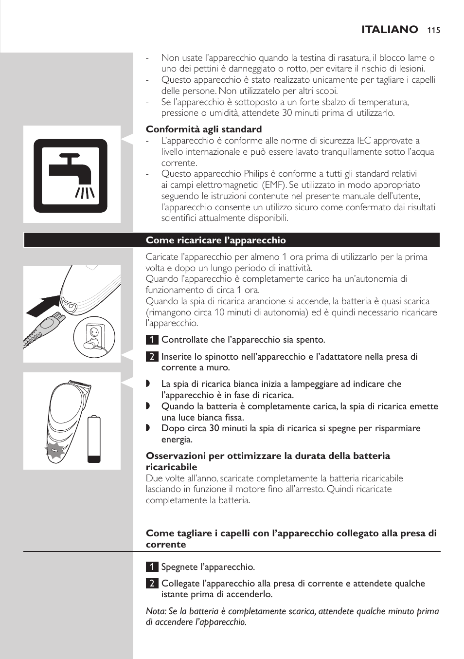 Philips Do-It-Yourself clipper Se tondre les cheveux soi-même User Manual | Page 115 / 150