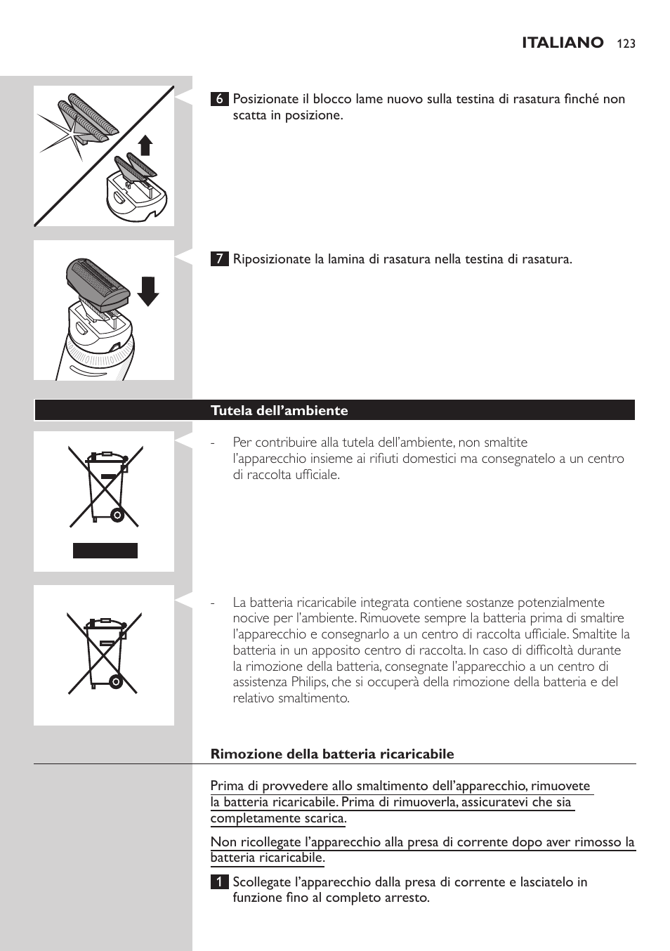 Philips Do-It-Yourself clipper Se tondre les cheveux soi-même User Manual | Page 123 / 150