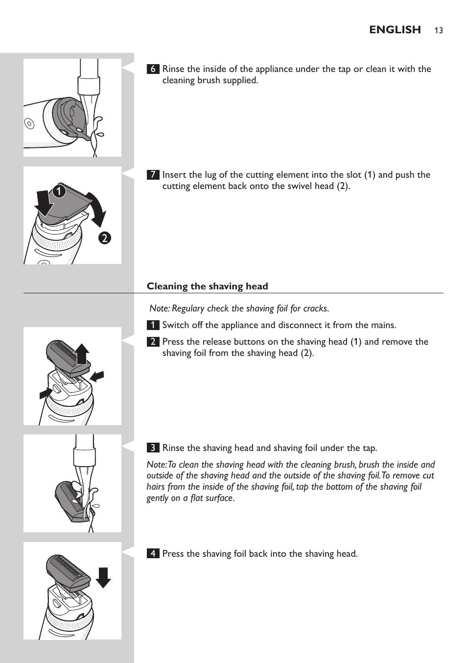 Philips Do-It-Yourself clipper Se tondre les cheveux soi-même User Manual | Page 13 / 150