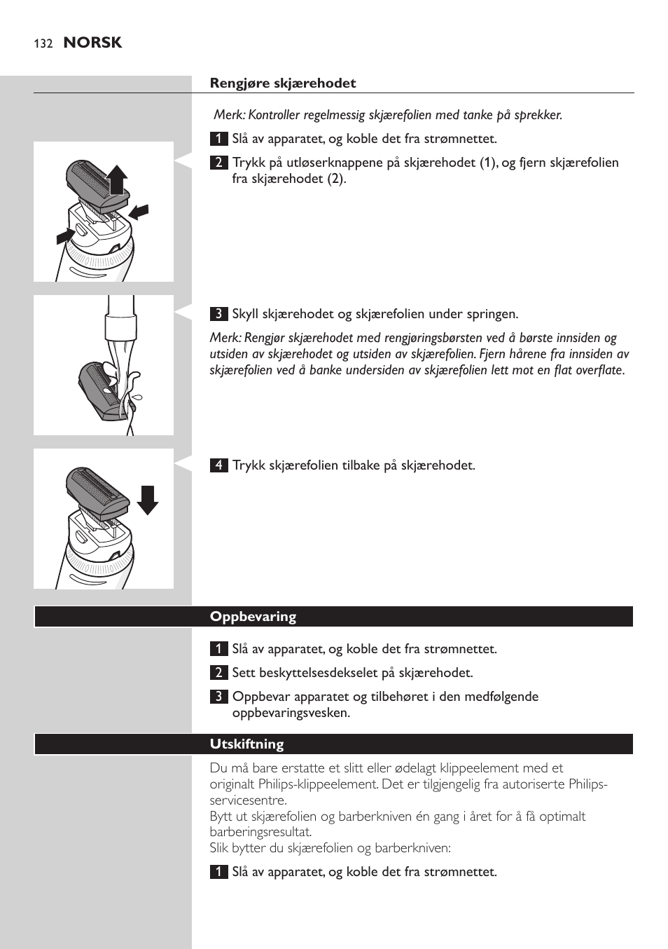 Philips Do-It-Yourself clipper Se tondre les cheveux soi-même User Manual | Page 132 / 150