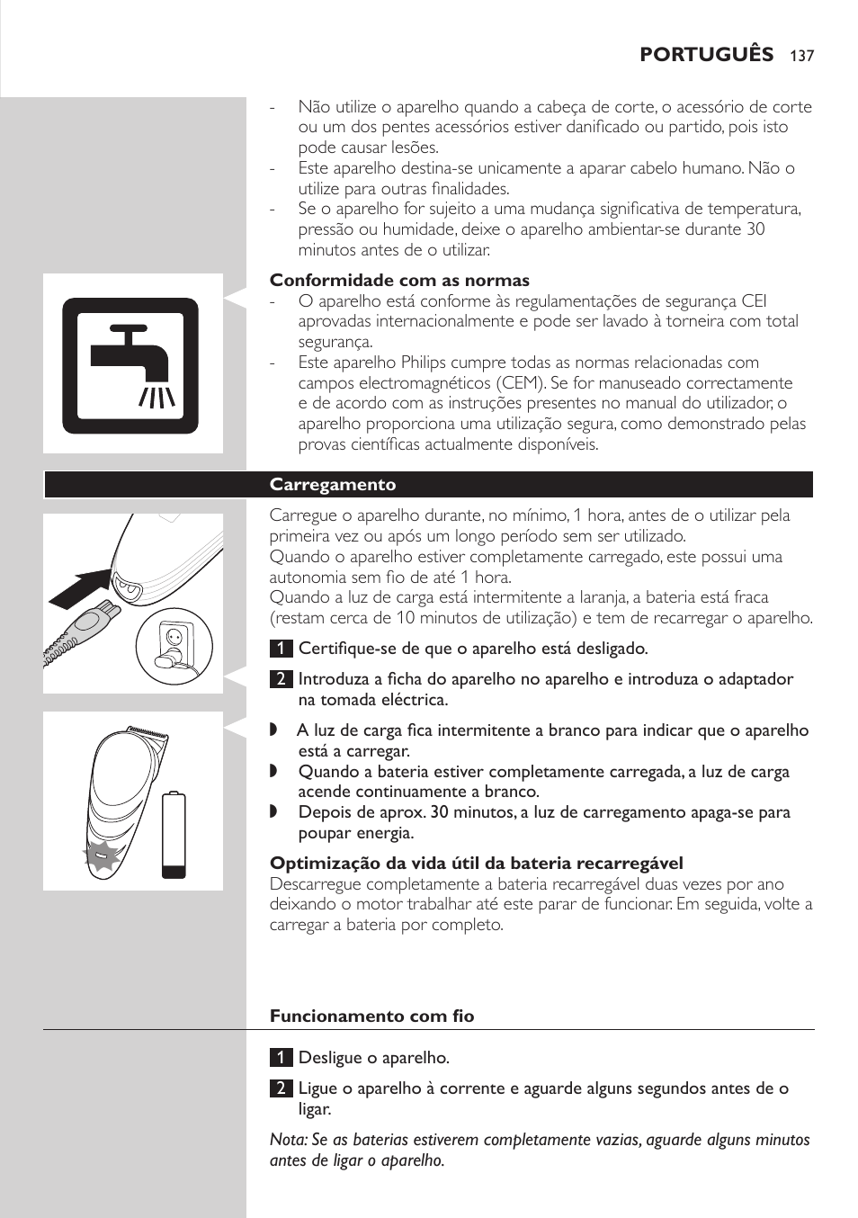 Philips Do-It-Yourself clipper Se tondre les cheveux soi-même User Manual | Page 137 / 150