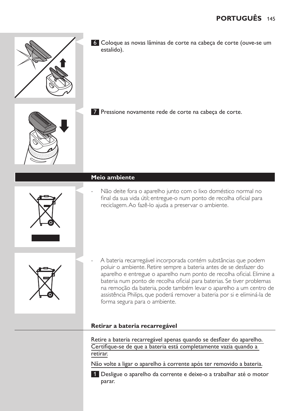Philips Do-It-Yourself clipper Se tondre les cheveux soi-même User Manual | Page 145 / 150