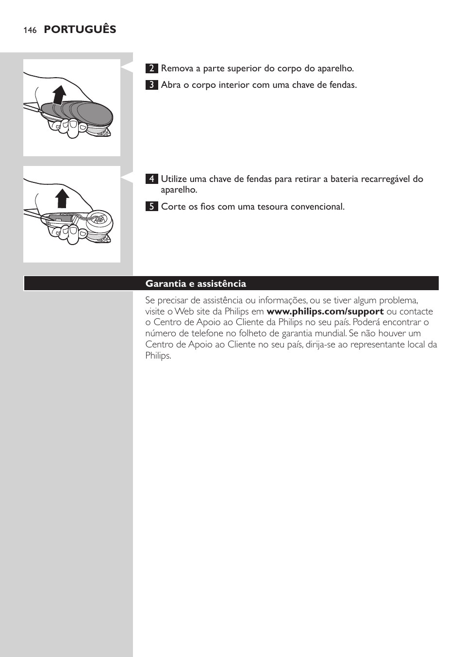 Philips Do-It-Yourself clipper Se tondre les cheveux soi-même User Manual | Page 146 / 150