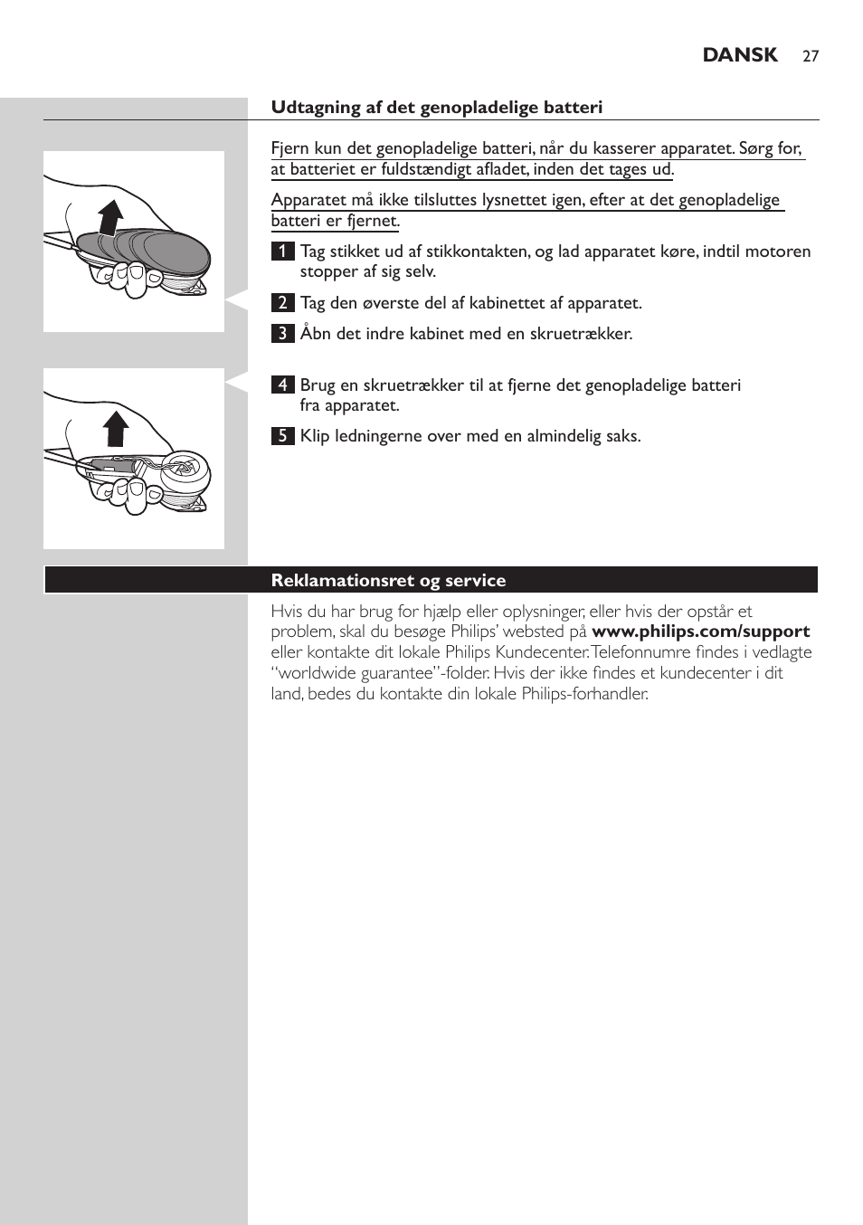 Philips Do-It-Yourself clipper Se tondre les cheveux soi-même User Manual | Page 27 / 150