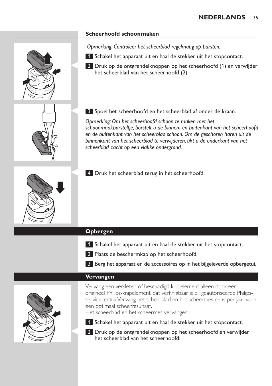 Philips Do-It-Yourself clipper Se tondre les cheveux soi-même User Manual | Page 35 / 150