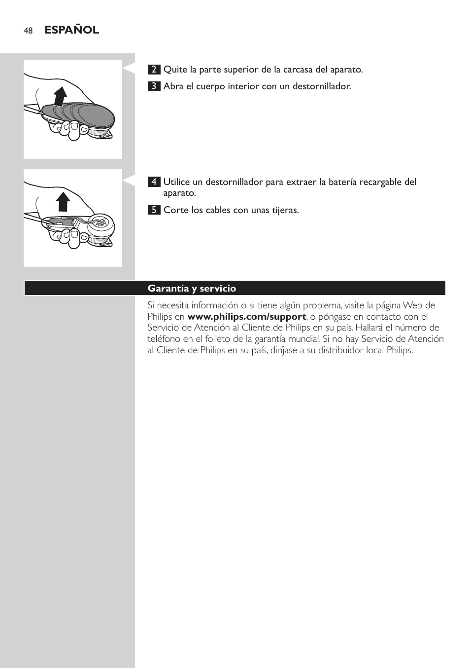 Philips Do-It-Yourself clipper Se tondre les cheveux soi-même User Manual | Page 48 / 150