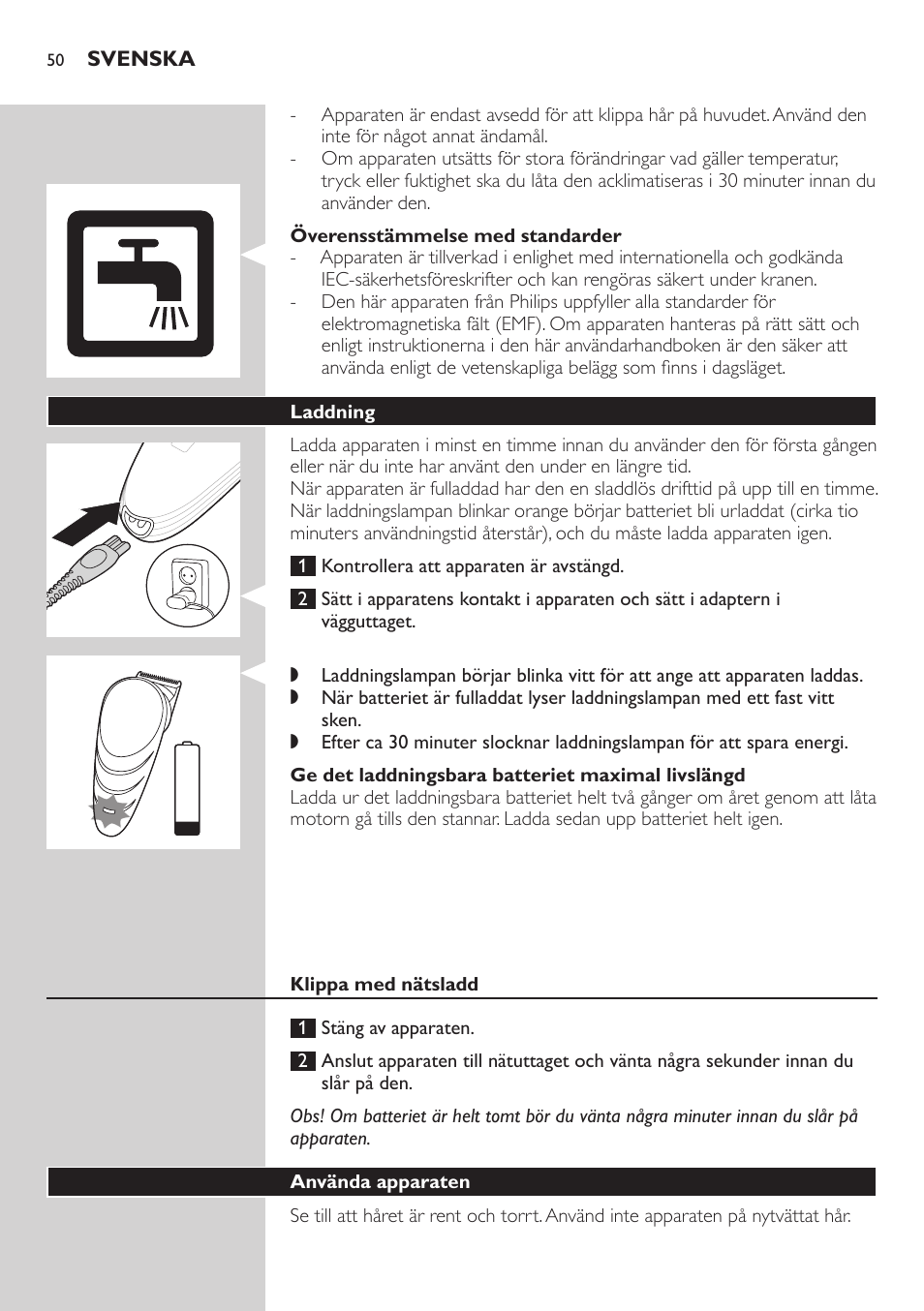 Philips Do-It-Yourself clipper Se tondre les cheveux soi-même User Manual | Page 50 / 150