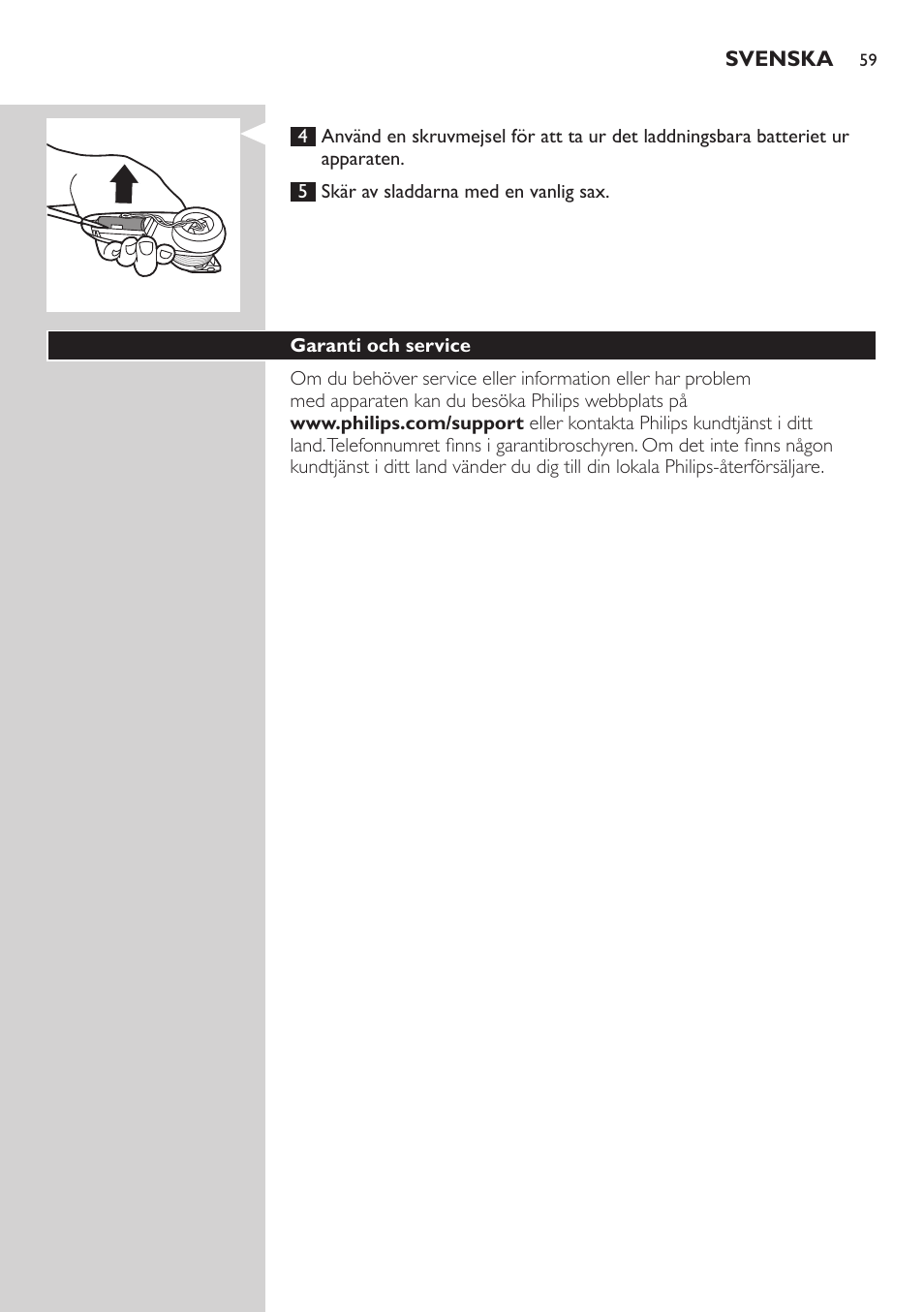 Philips Do-It-Yourself clipper Se tondre les cheveux soi-même User Manual | Page 59 / 150