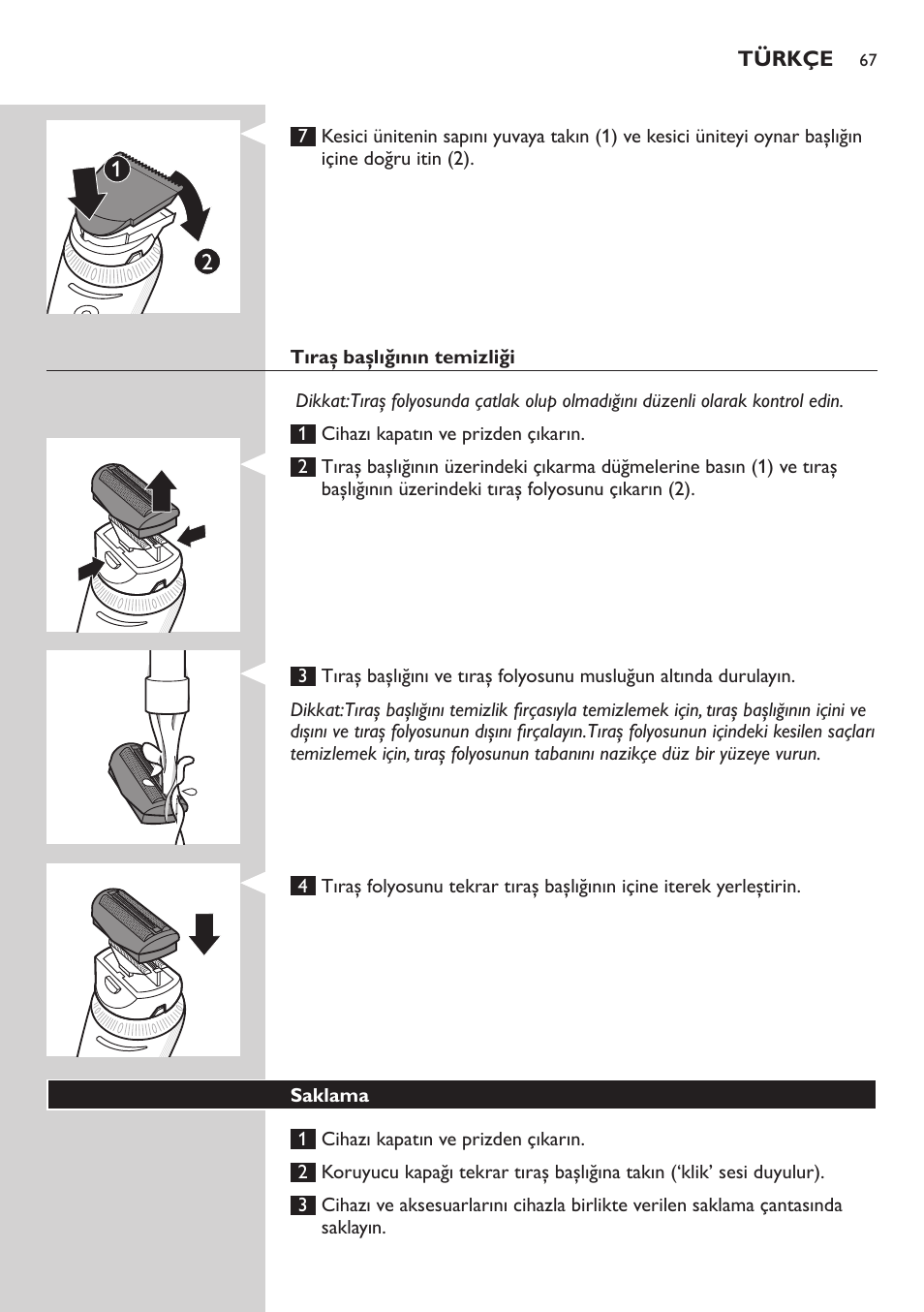 Philips Do-It-Yourself clipper Se tondre les cheveux soi-même User Manual | Page 67 / 150