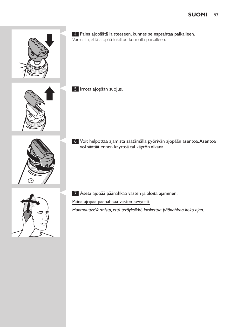 Philips Do-It-Yourself clipper Se tondre les cheveux soi-même User Manual | Page 97 / 150