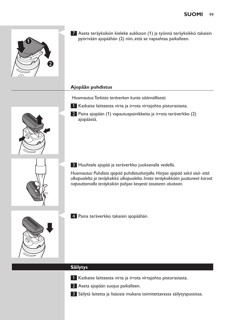 Philips Do-It-Yourself clipper Se tondre les cheveux soi-même User Manual | Page 99 / 150