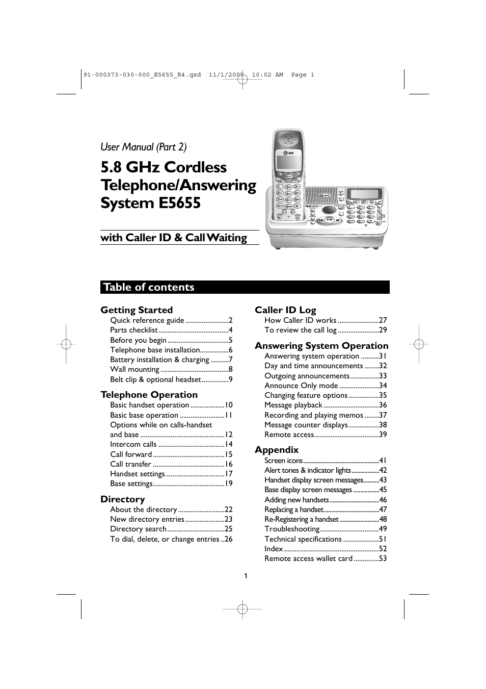 AT&T E5655 User Manual | Page 3 / 56