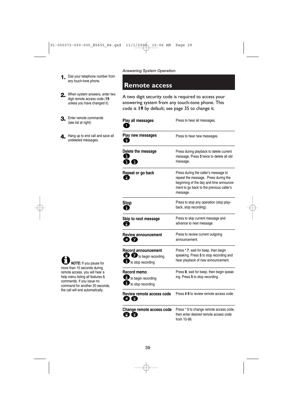 Remote access | AT&T E5655 User Manual | Page 41 / 56