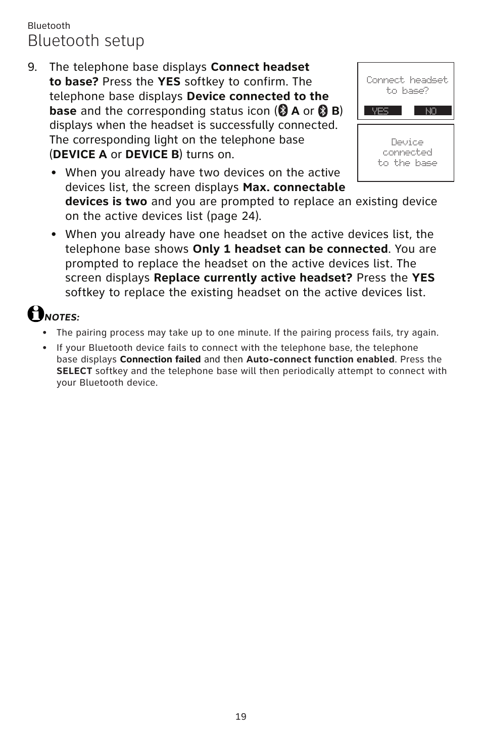 Bluetooth setup | AT&T TL86109 User Manual | Page 25 / 166