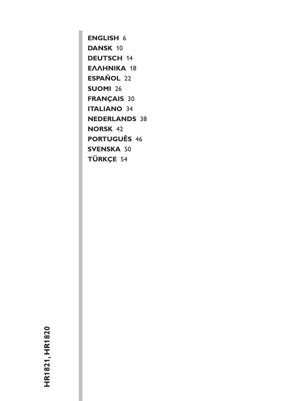 Philips HR1821 User Manual | Page 5 / 60