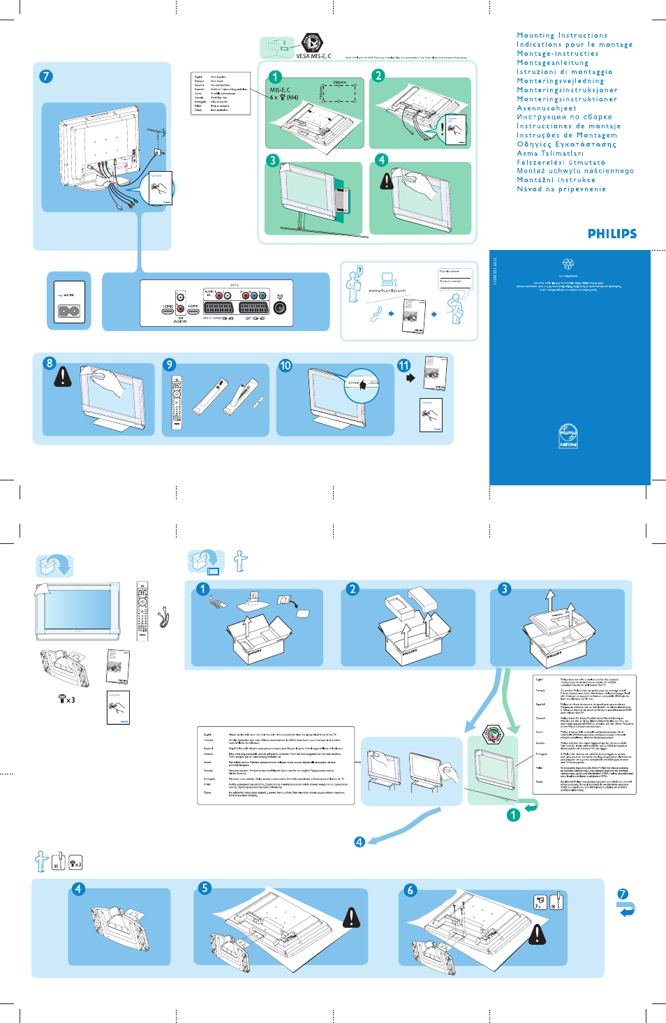 Philips Téléviseur numérique à écran large User Manual | 4 pages