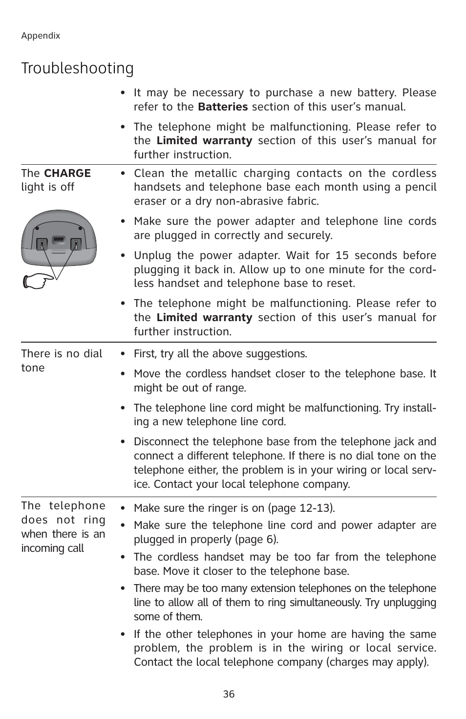 Troubleshooting | AT&T E1833B User Manual | Page 39 / 55