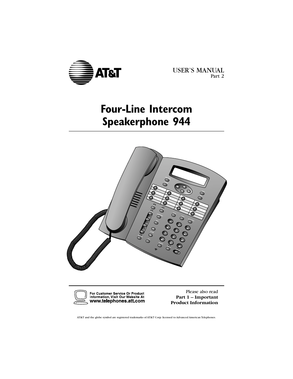 AT&T 944 User Manual | 43 pages