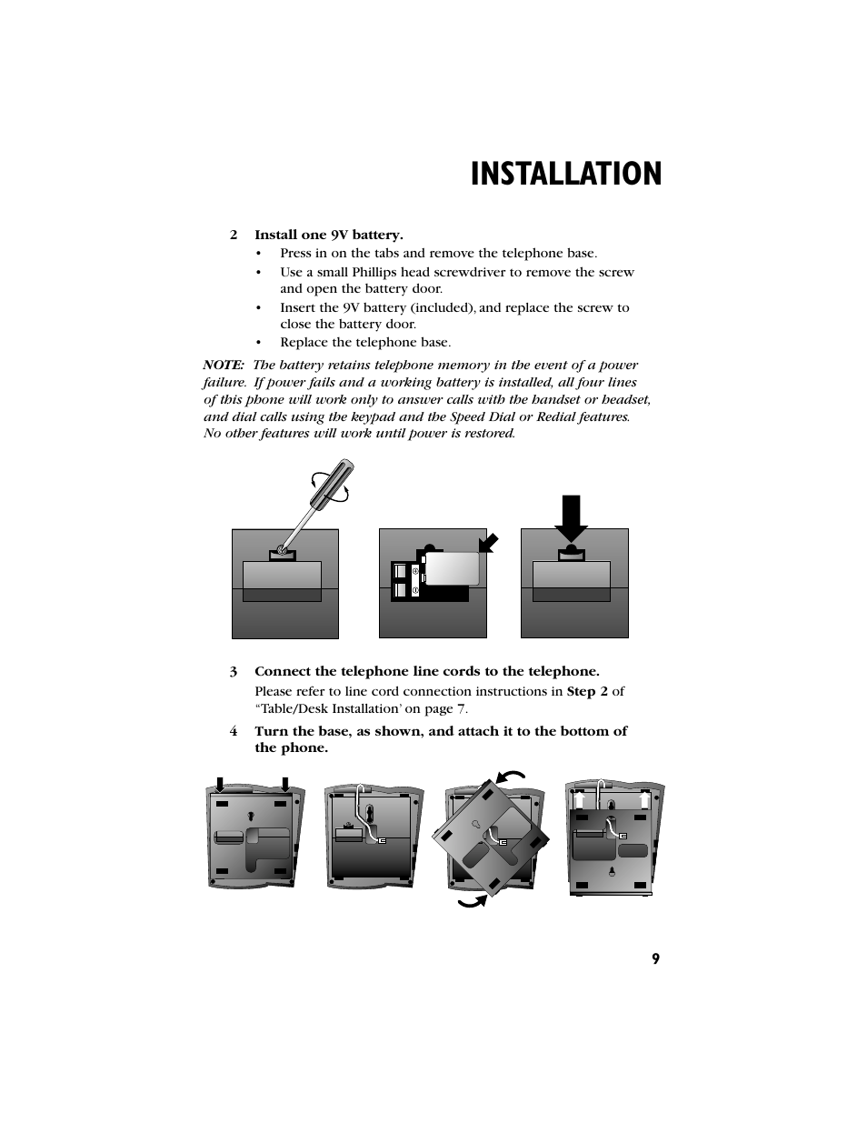 Installation | AT&T 944 User Manual | Page 10 / 43