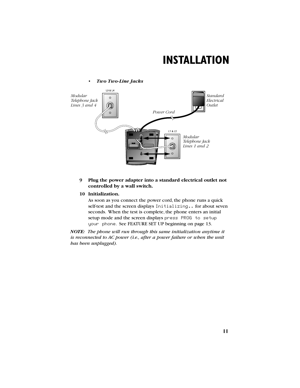 Installation | AT&T 944 User Manual | Page 12 / 43