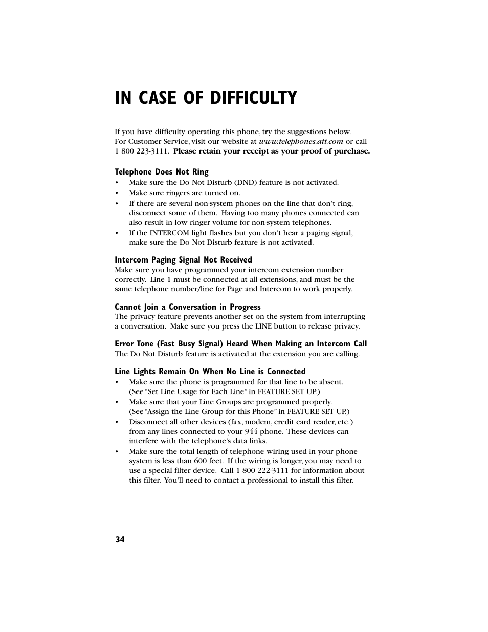 AT&T 944 User Manual | Page 35 / 43
