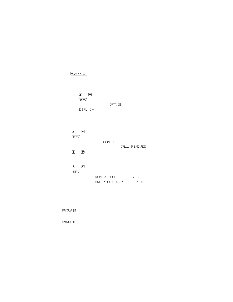 Caller id features, Display dial, Removing call records from history | AT&T 7720 User Manual | Page 22 / 53