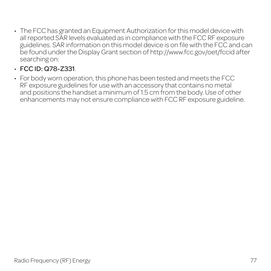 AT&T Z331 User Manual | Page 83 / 84