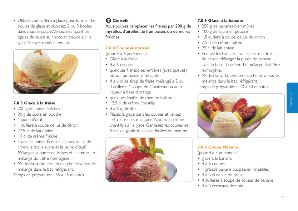 Philips Sorbetière User Manual | Page 41 / 84