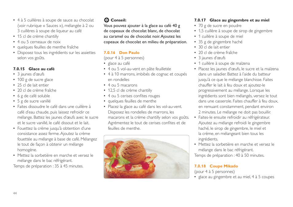 Philips Sorbetière User Manual | Page 44 / 84
