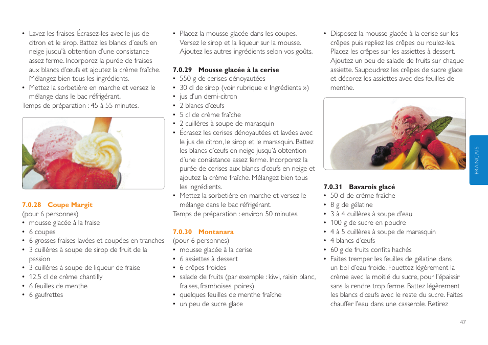 Philips Sorbetière User Manual | Page 47 / 84