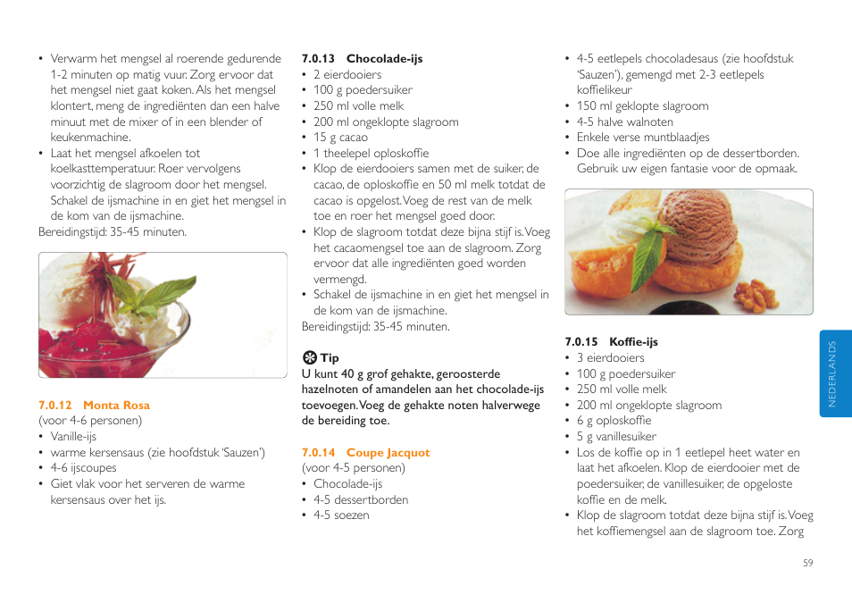 Philips Sorbetière User Manual | Page 59 / 84