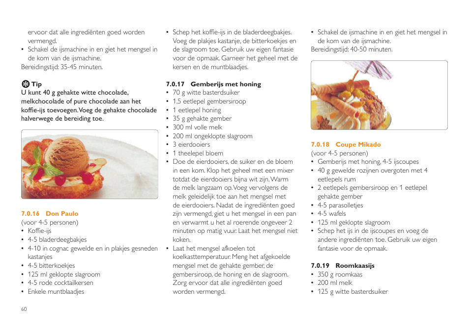 Philips Sorbetière User Manual | Page 60 / 84