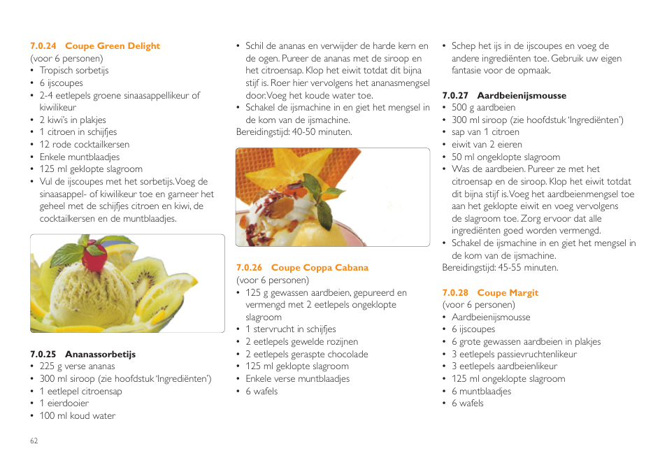 Philips Sorbetière User Manual | Page 62 / 84