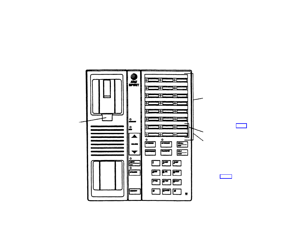 Parts of the telephones, Parts of the telephones 24-button telephone | AT&T Spirit Communications System User Manual | Page 8 / 44