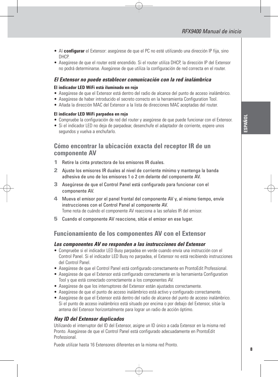 Philips Pronto Extension sans fil User Manual | Page 21 / 40