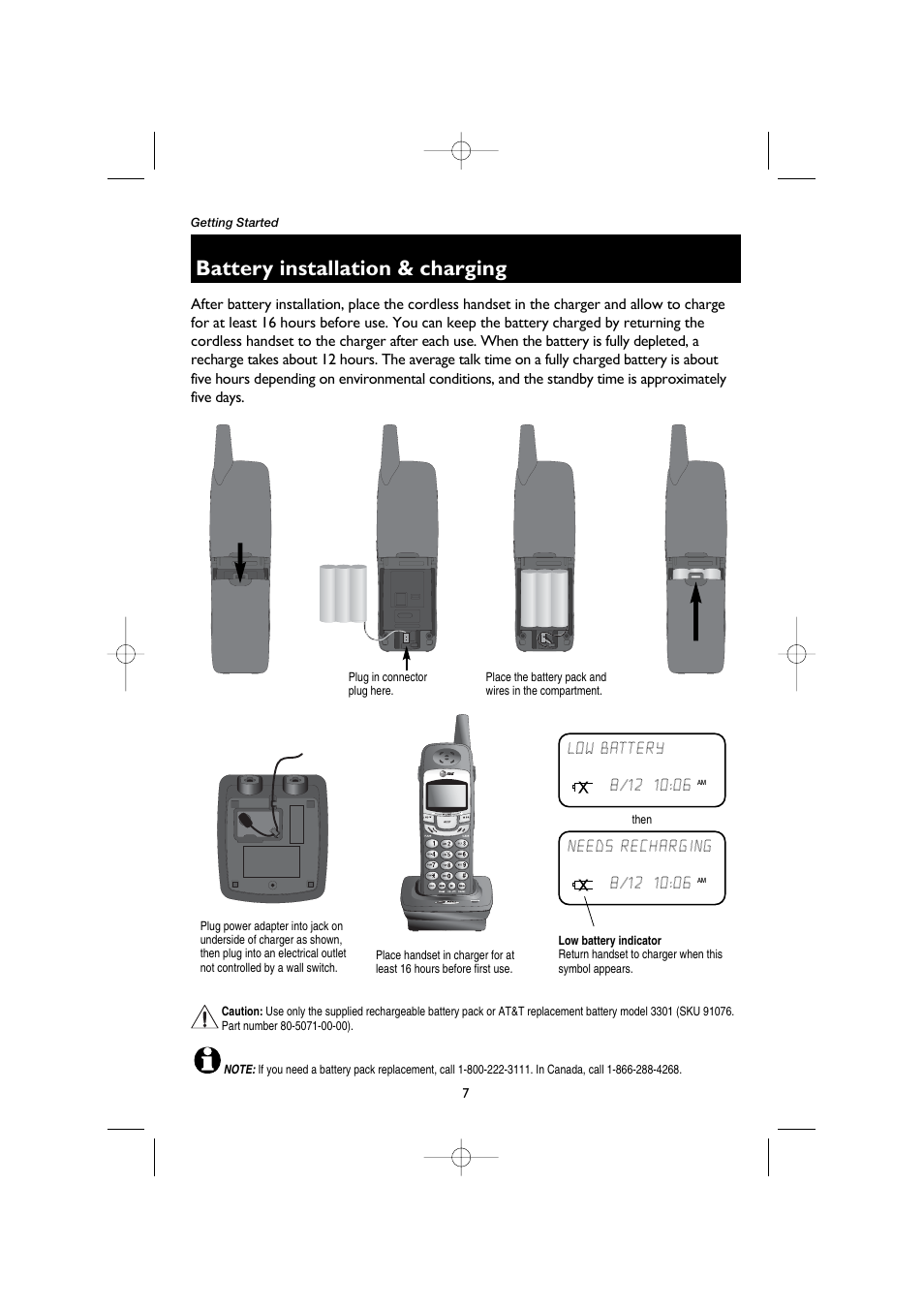 Battery installation & charging | AT&T E5908 User Manual | Page 11 / 62