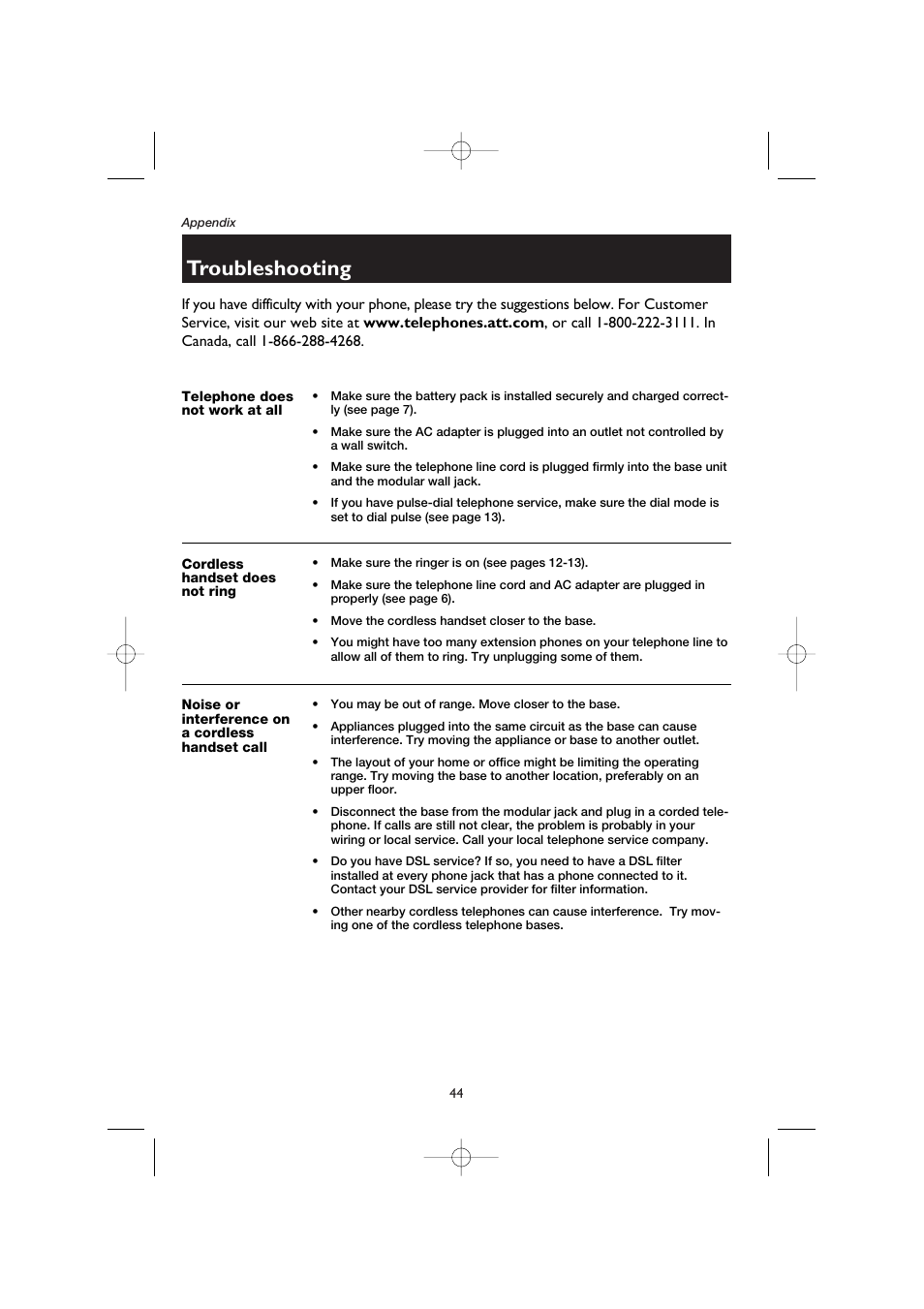 Troubleshooting | AT&T E5908 User Manual | Page 48 / 62