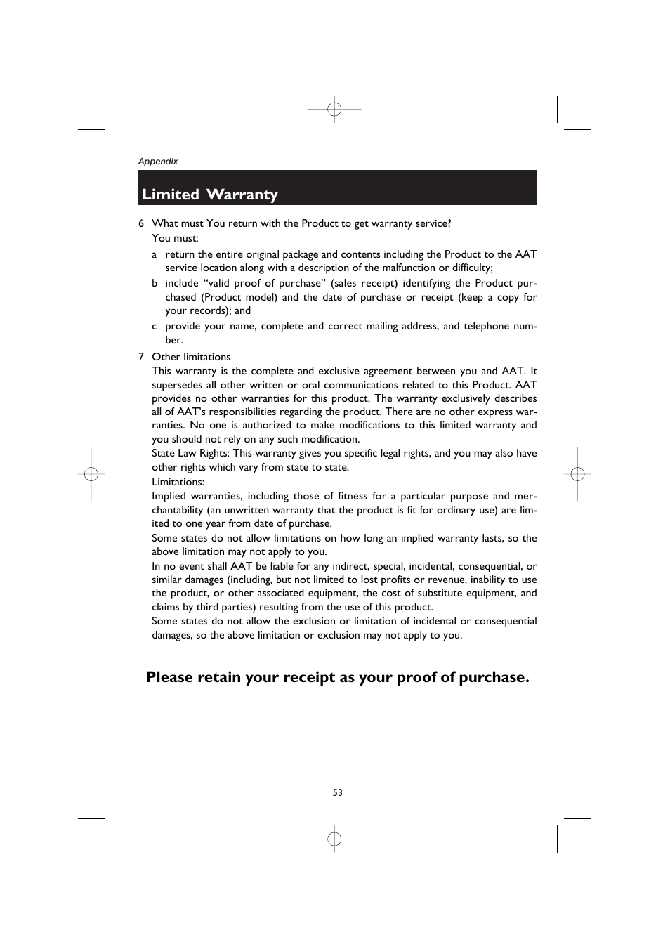 Limited warranty | AT&T E5908 User Manual | Page 57 / 62